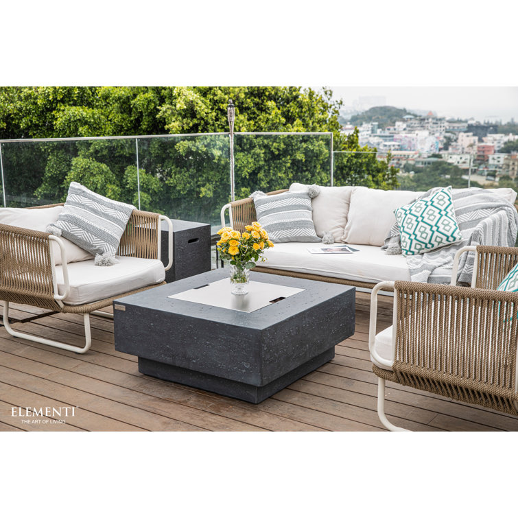 Elementi Stainless Steel Square Fire Pit Table Cover 21 x 21 inches