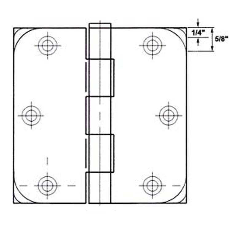 Oil Rubbed Bronze 4" Ball-Bearing Door Hinges, Pack of 12