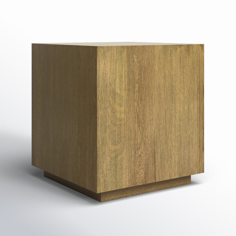 Layne Light Brown Oak Wood 20" Square End Table