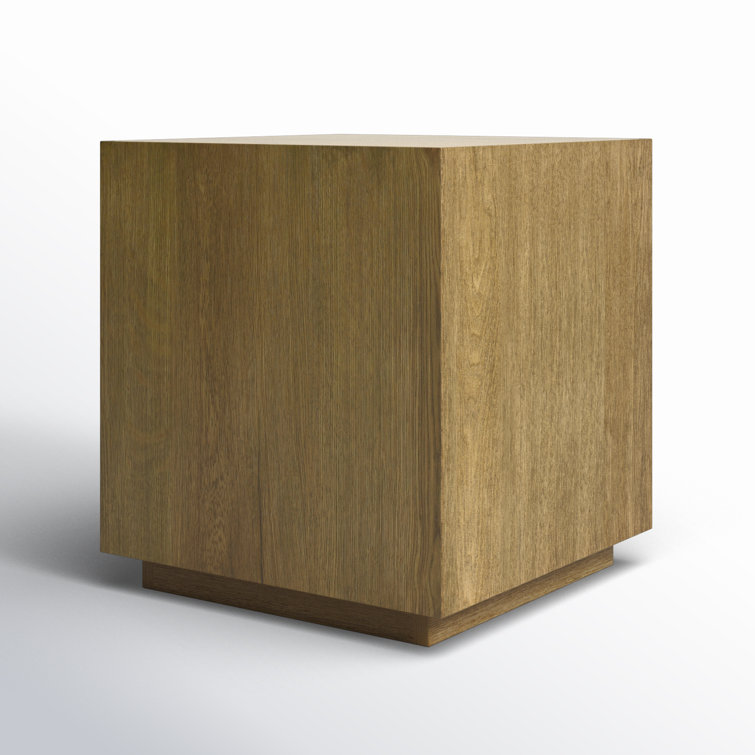 Layne Light Brown Oak Wood 20" Square End Table