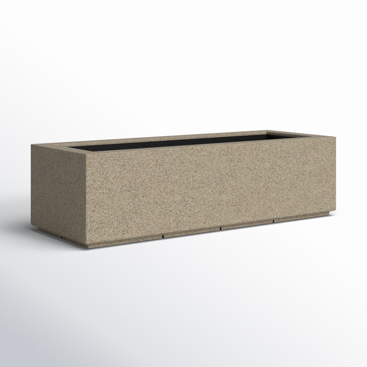 Sandstone Granite Extra Large Rectangular Polymer Planter