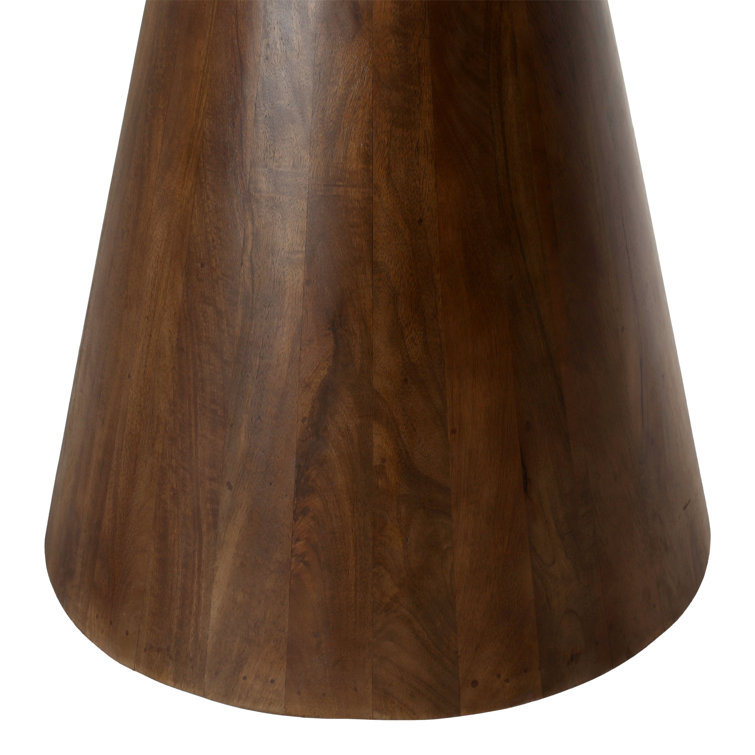 Mango Wood Round Pedestal Dining Table