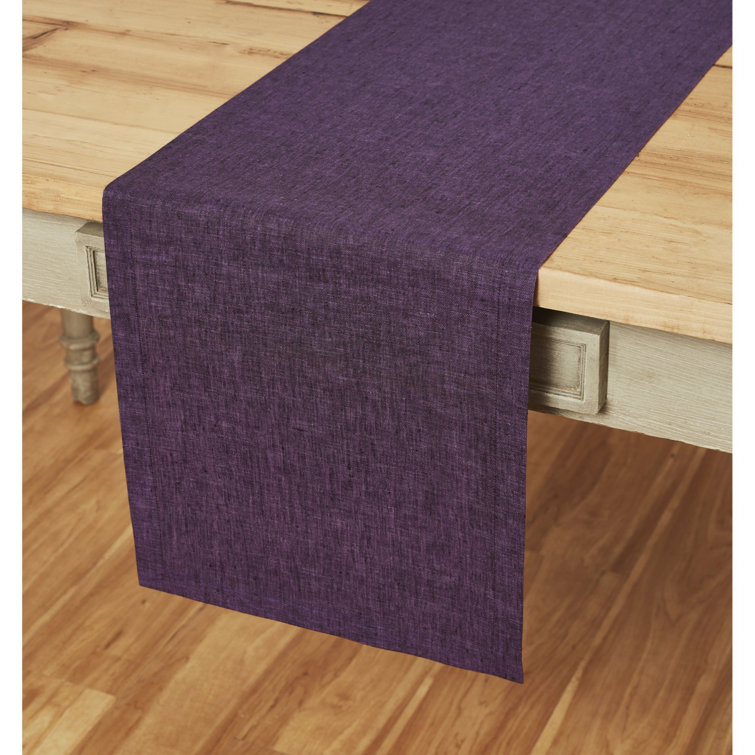 Grape Linen Table Runner 14 x 108 Inch