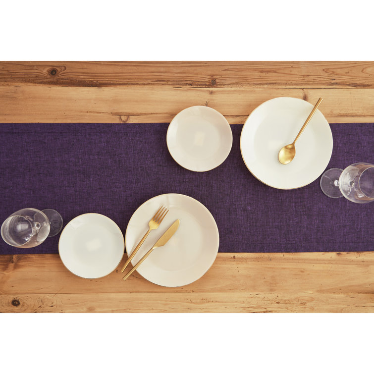 Grape Linen Table Runner 14 x 108 Inch