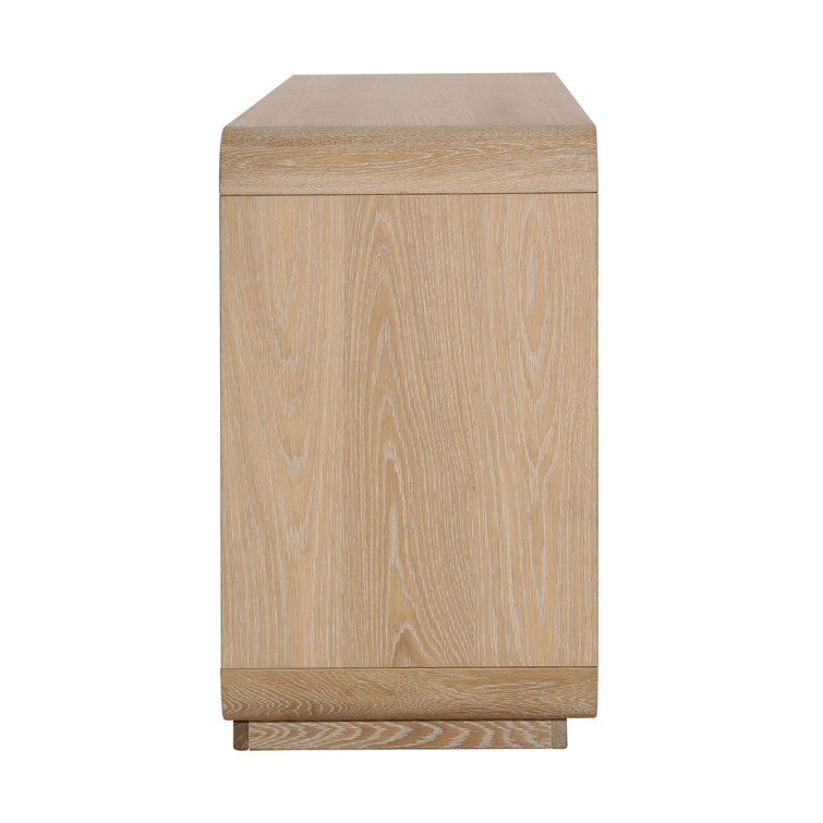 Perri 78'' Natural Oak Wood Sideboard