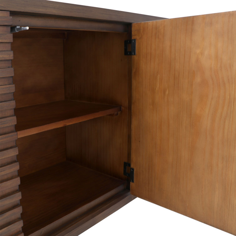 Myra 82'' Brown Acacia Wood Sideboard