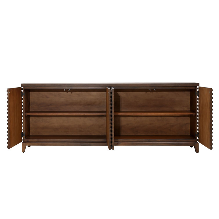 Myra 82'' Brown Acacia Wood Sideboard