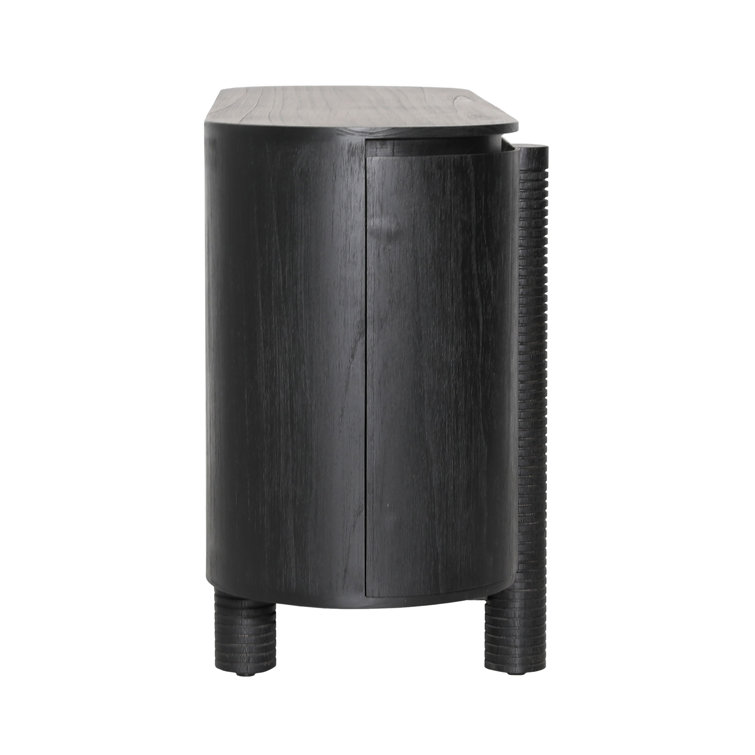 Callum 63'' Black Solid Wood Sideboard