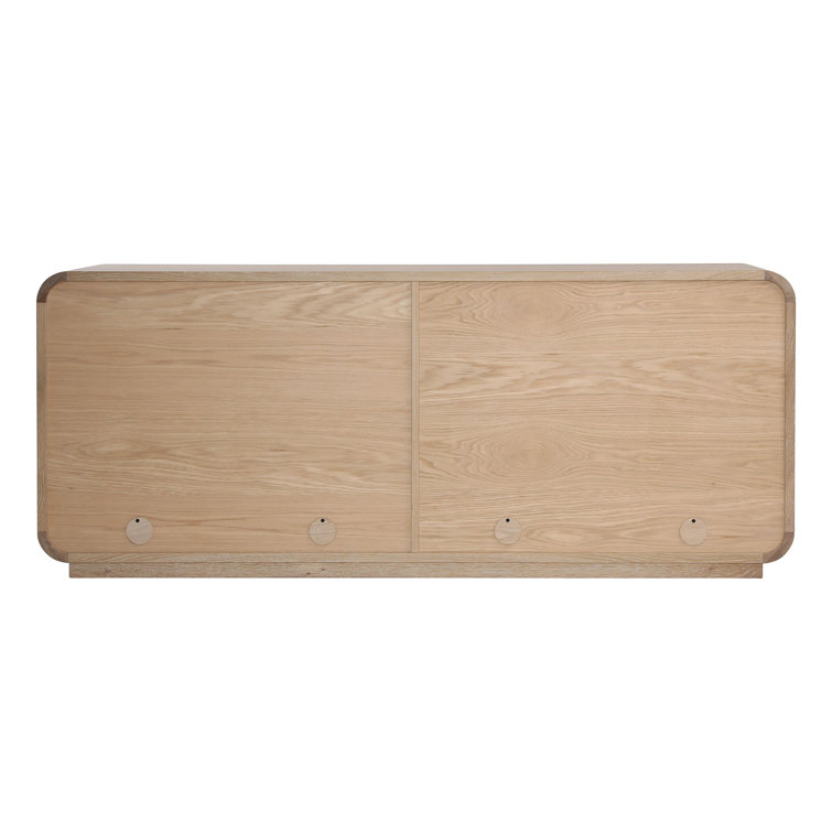 Perri 78'' Natural Oak Wood Sideboard