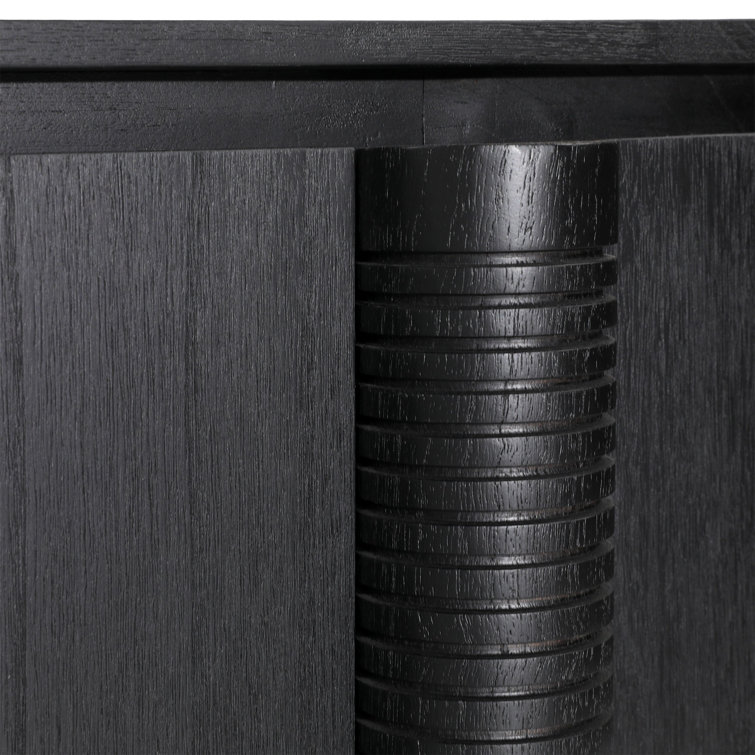 Callum 63'' Black Solid Wood Sideboard