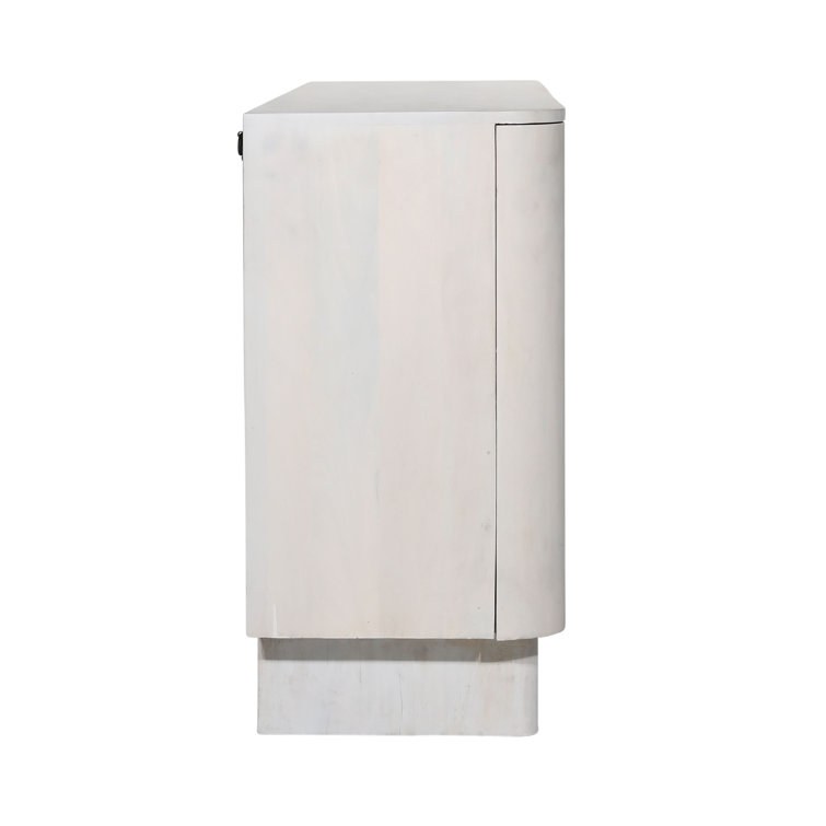Crew 59'' White Mango Wood 4-Door Sideboard