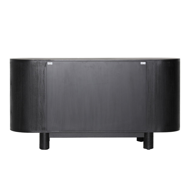 Callum 63'' Black Solid Wood Sideboard