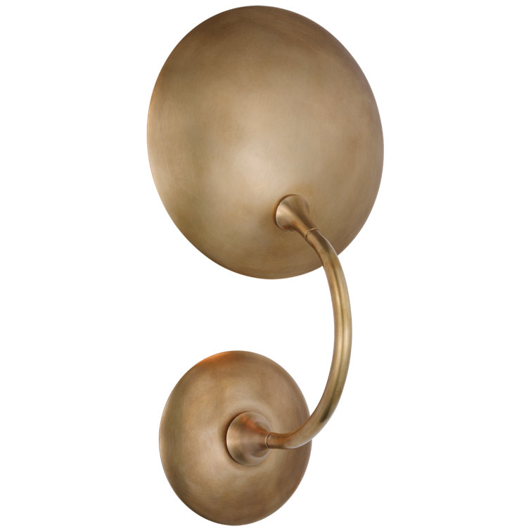 Hand-Rubbed Antique Brass and Bronze Dimmable Sconce