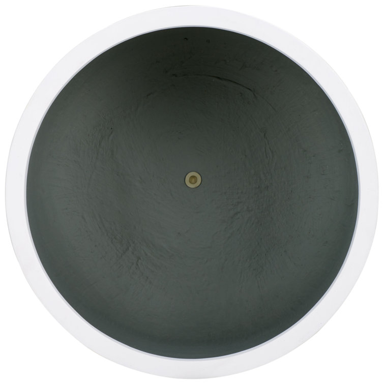 Nardo Large White Ficonstone Round Planter Pot