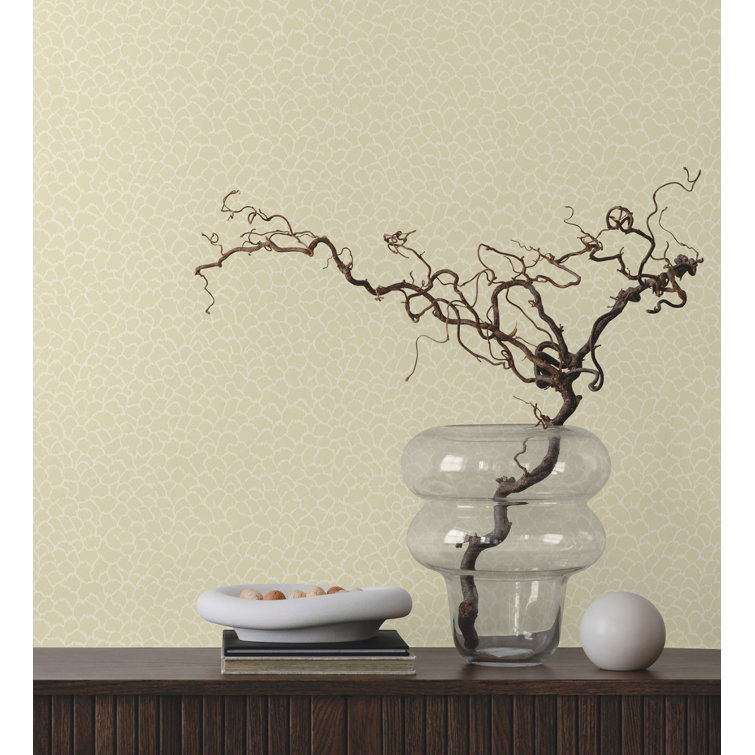 Mae Camel Non-Woven Textured Wallpaper