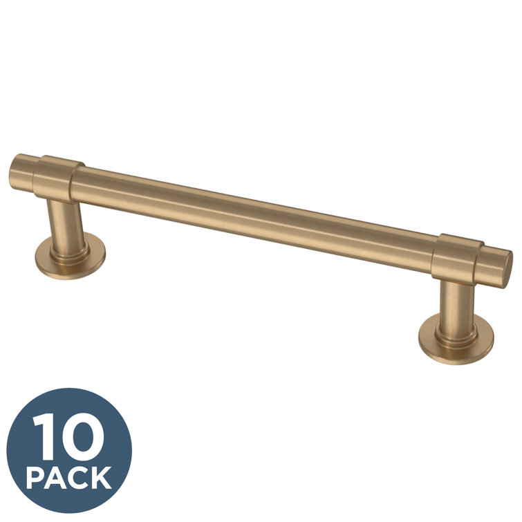 Champagne Bronze 5-Inch Cylindrical Bar Pull with Mounting Hardware