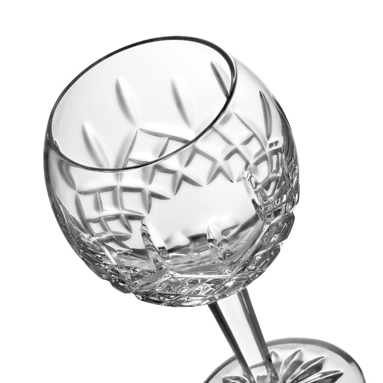 Classic Crystal Balloon Wine Glass 8oz Hand-Cut Design