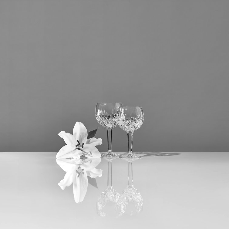 Classic Crystal Balloon Wine Glass 8oz Hand-Cut Design