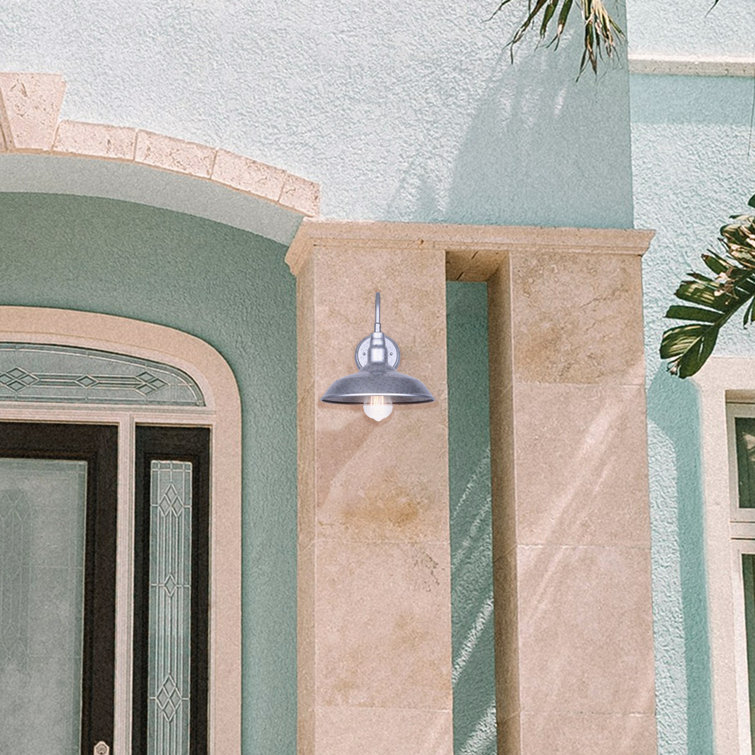 Galvanized Metal Rustic Farmhouse Wall Lantern