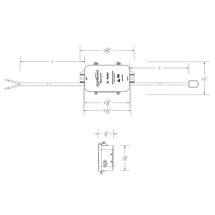 Wireless White RGBWW LED Strip Light Controller