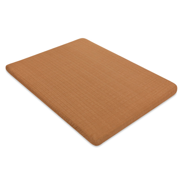 Burnt Sienna Organic Cotton Baby Crib Sheet
