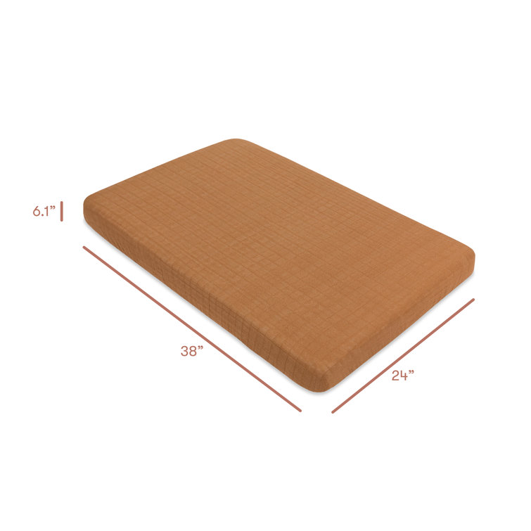 Burnt Sienna Organic Cotton Mini Crib Sheet