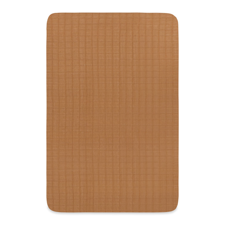 Burnt Sienna Organic Cotton Mini Crib Sheet