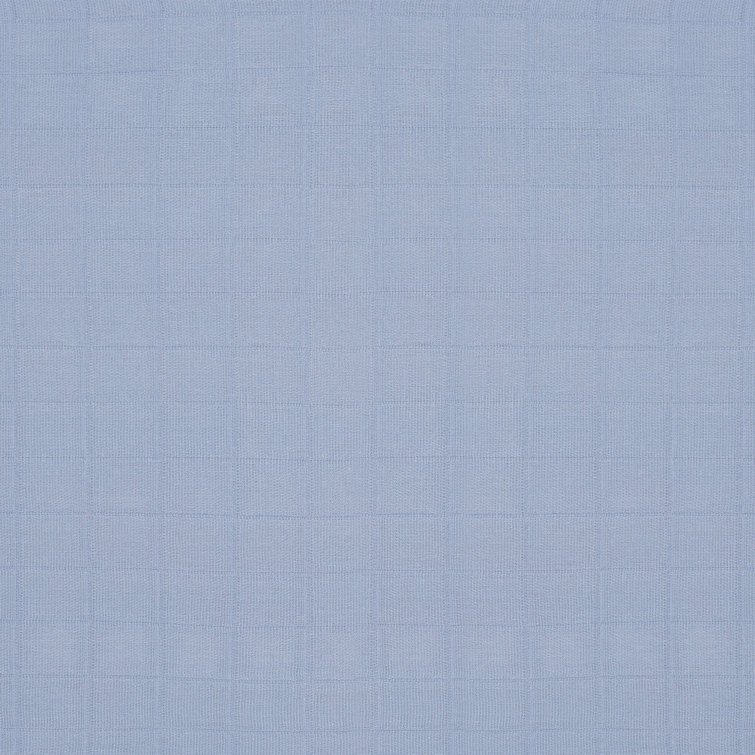 Dewdrop Blue Organic Cotton Muslin Bassinet Sheet