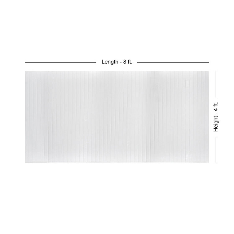 Gloss White Faux Tin Beadboard Wainscoting Panels, 4ft x 8ft, Pack of 3
