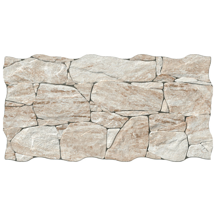 Caldera Roques Beige Stone Look Porcelain Wall & Floor Tile