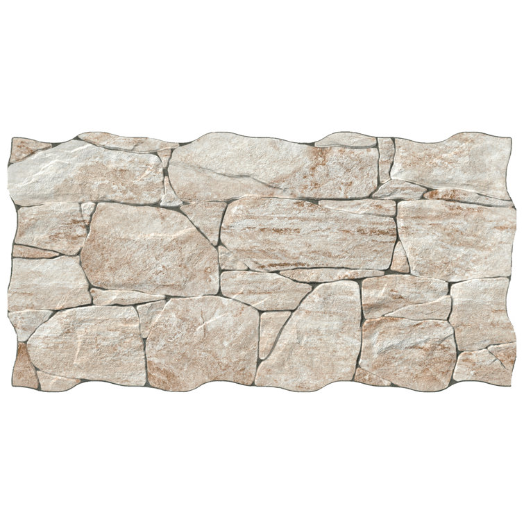 Caldera Roques Beige Stone Look Porcelain Wall & Floor Tile