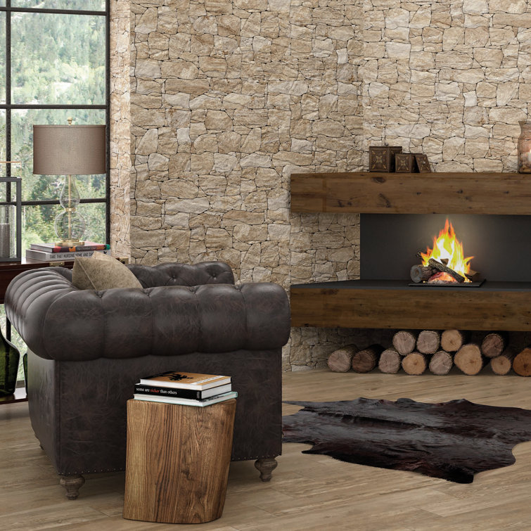 Caldera Roques Beige Stone Look Porcelain Wall & Floor Tile