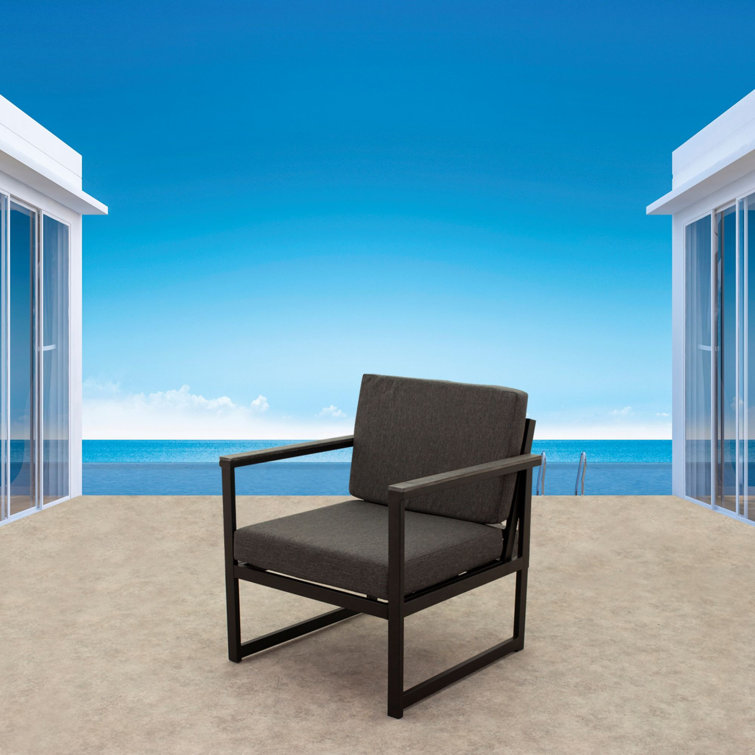 Catalina Driftwood Gray Club Chair with Cushions