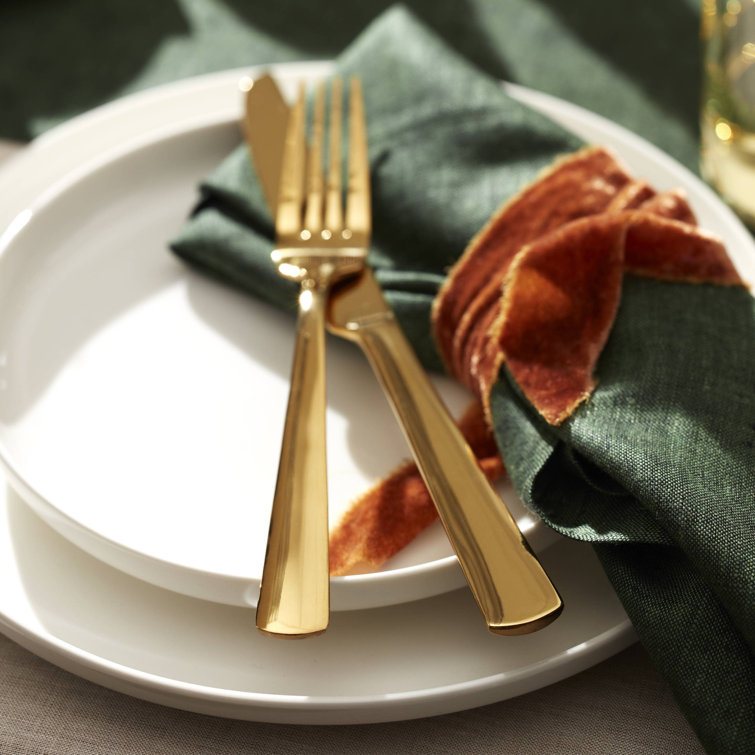 White Porcelain 12-Piece Dinnerware Set for Four