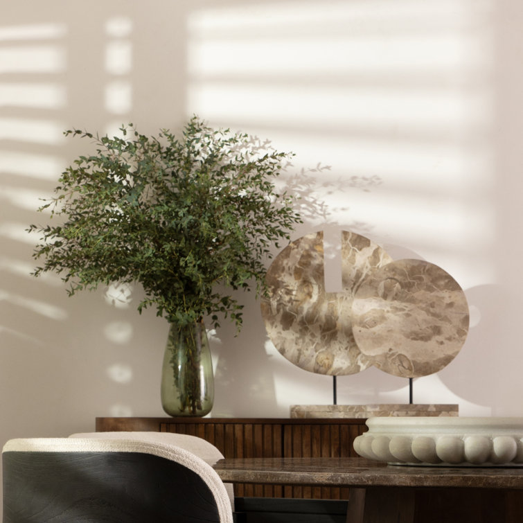 Nisha Beige Marble Abstract Decorative Sculpture