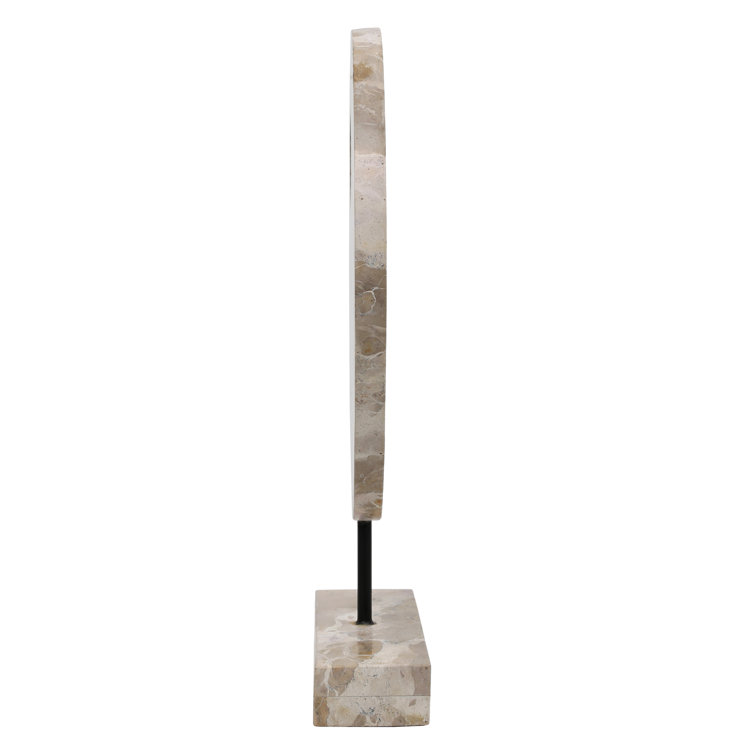 Nisha Beige Marble Abstract Decorative Sculpture
