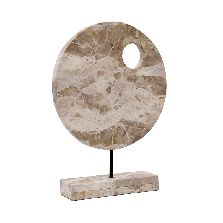 Nisha Beige Marble Abstract Decorative Sculpture