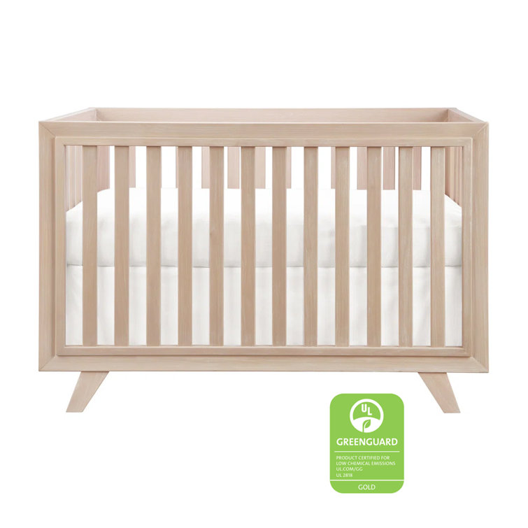 Wooster Almond 3-in-1 Convertible Crib with Multi-Level Paneling