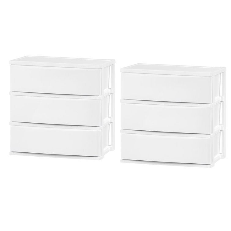 Heavy-Duty Black and Yellow Stackable Plastic Storage Totes