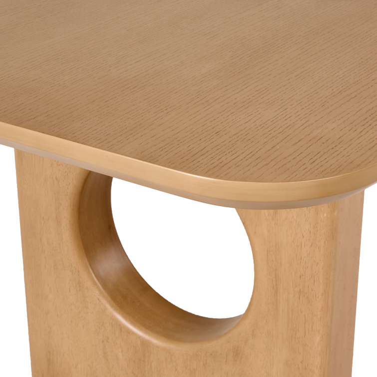 Amadeus 90'' White Oak Veneer Dining Table
