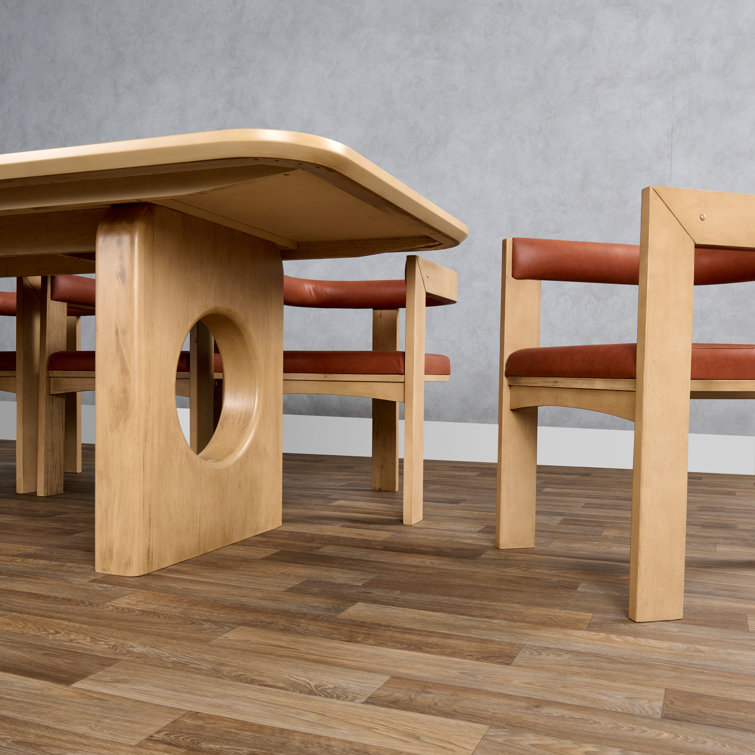 Amadeus 90'' White Oak Veneer Dining Table