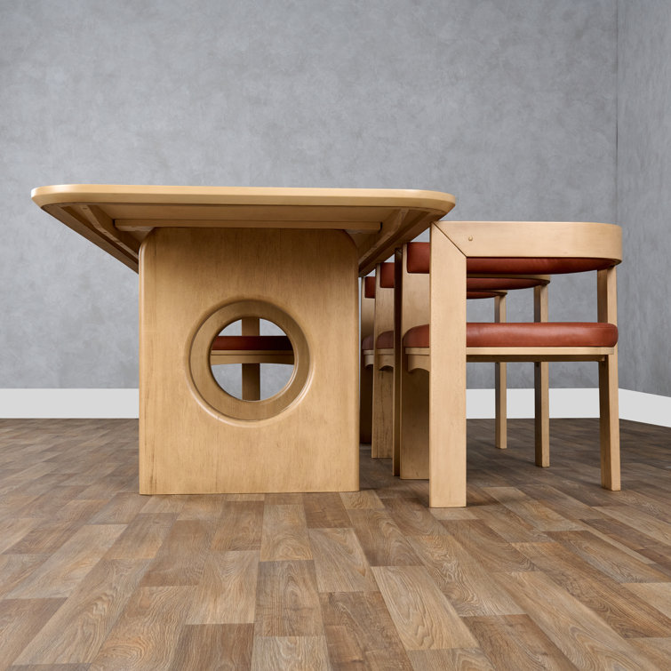 Amadeus 90'' White Oak Veneer Dining Table