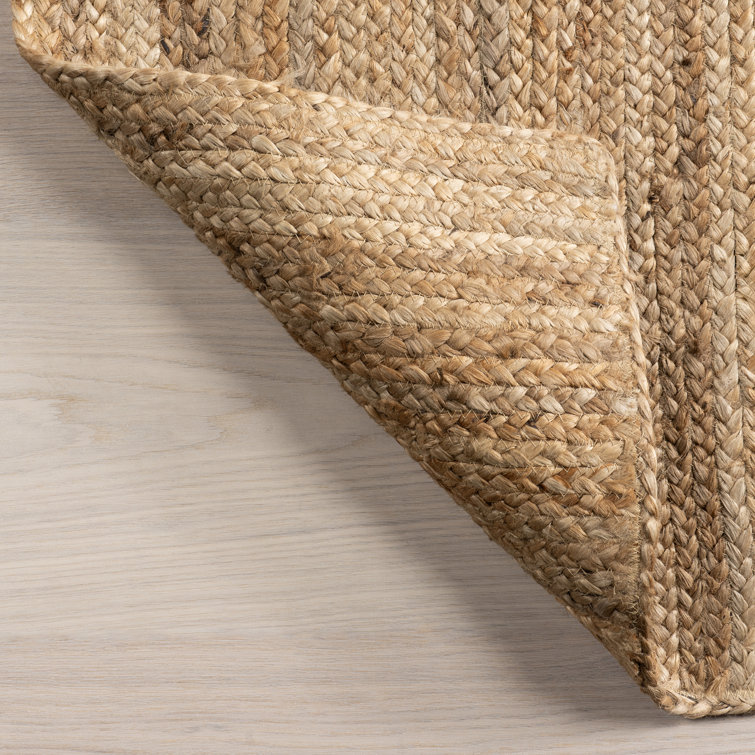 Handmade Natural Jute Rectangular Area Rug, 72'' x 72''