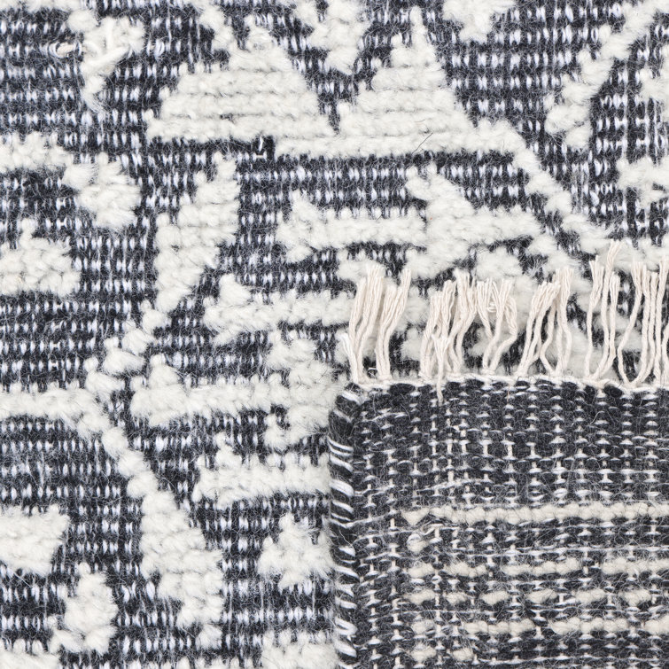Elegant Hand-Knotted Wool-Viscose Blend Gray Area Rug, 9' x 12'