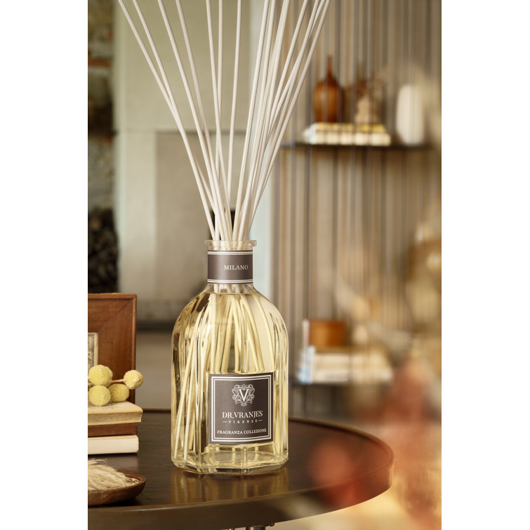 Clear Glass Reed Diffuser with Woody Warm Spicy Fragrance