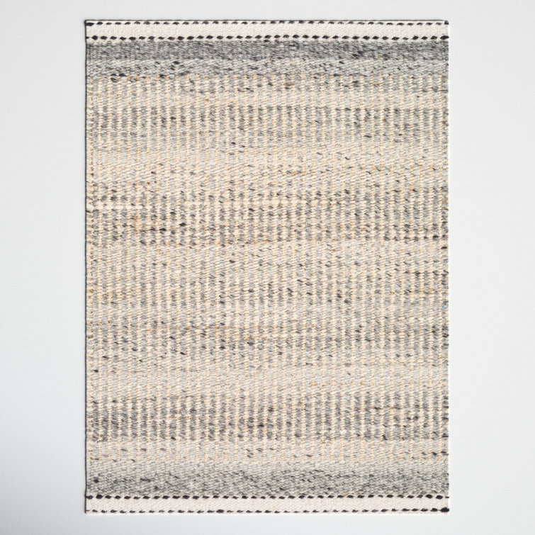 Handmade Gray Wool and Synthetic Flatweave 9' x 12' Area Rug