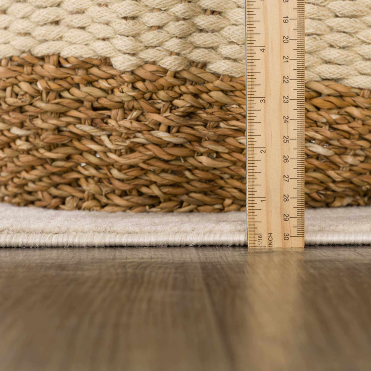 Light Gray and Taupe Zebra Print Synthetic Area Rug 2' x 3'