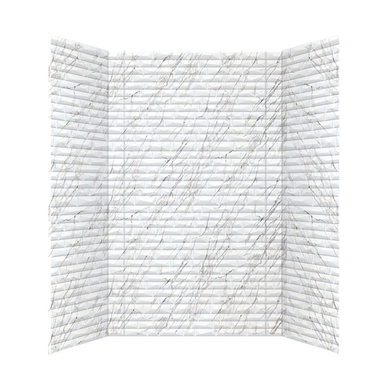 Vista Marble PVC Glue-Up Tub and Shower Wall Panels