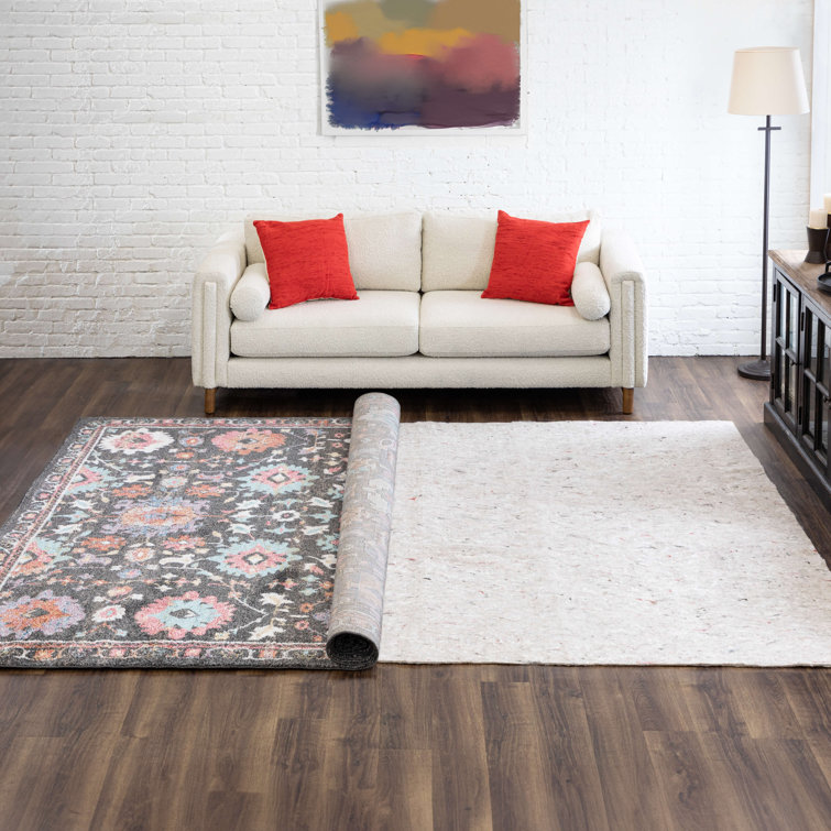 Gray 108" x 72" Felt Cushioning Rug Pad