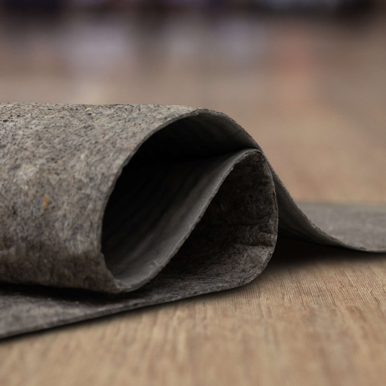 Eco-Friendly Gray Pet-Proof Cushioned Rug Pad 4'x6'